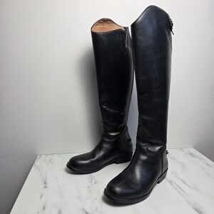 Dublin Tall Black Leather Riding Boots